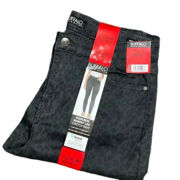 Buffalo David Britton Women's Pant's Leopard Hanna Soft Stretch Size 8 NWT - Picture 2 of 6